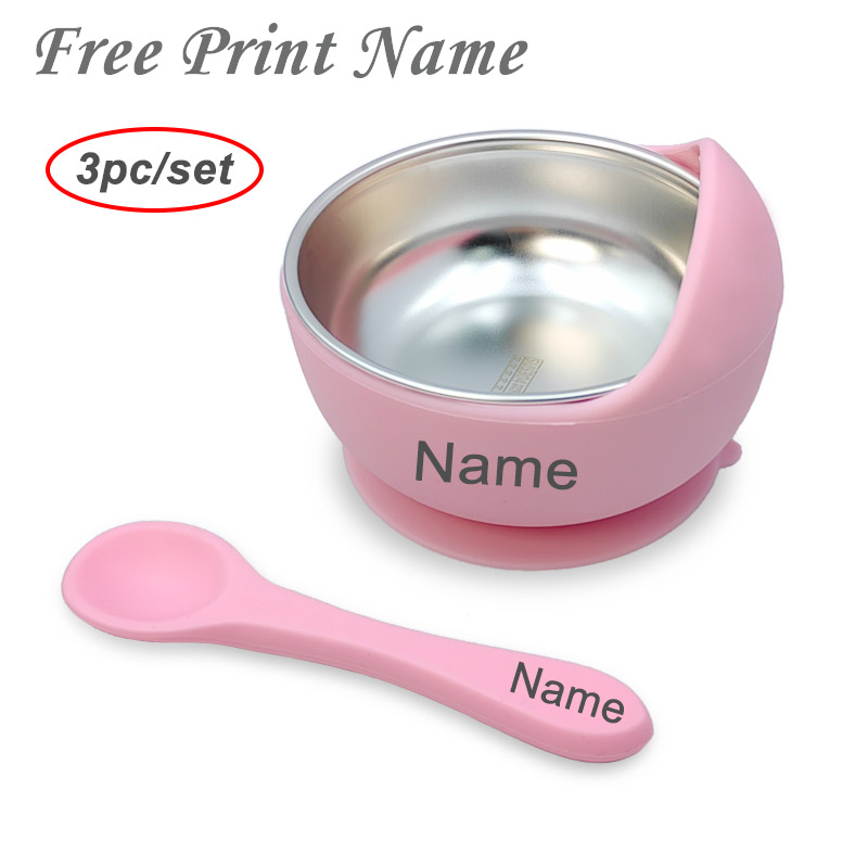 Baby Food Lunch - 3Pcs Set Baby Feeding Bowl With