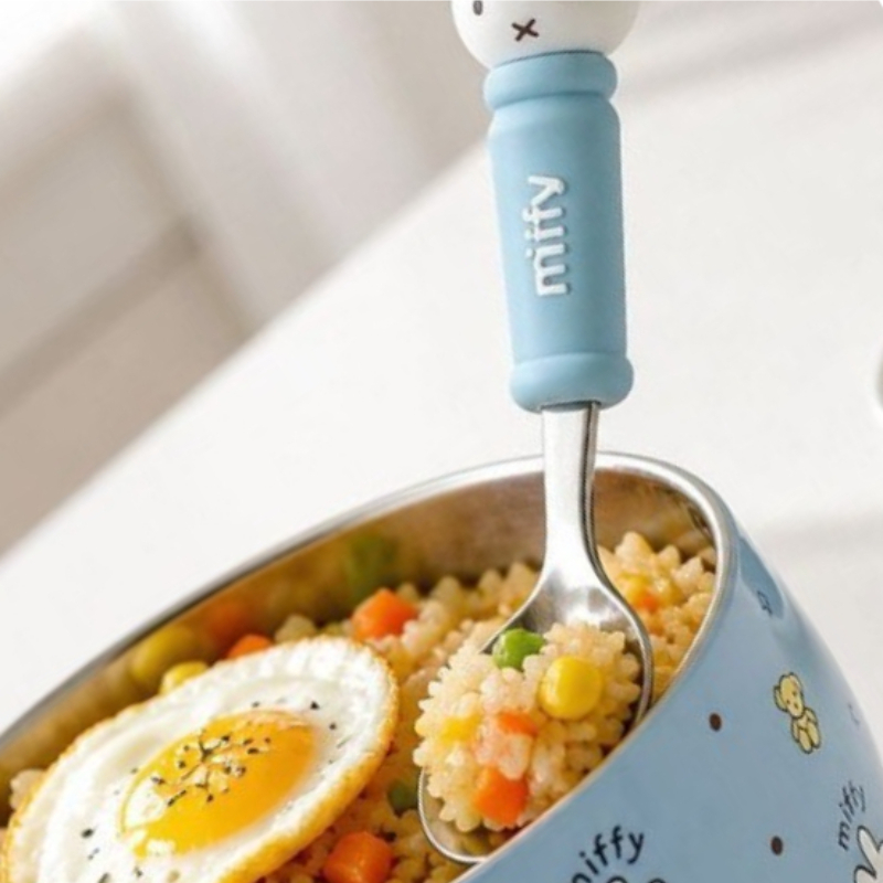 Baby Food Product - Cartoon Kawaii Miffy Stainless Steel Baby