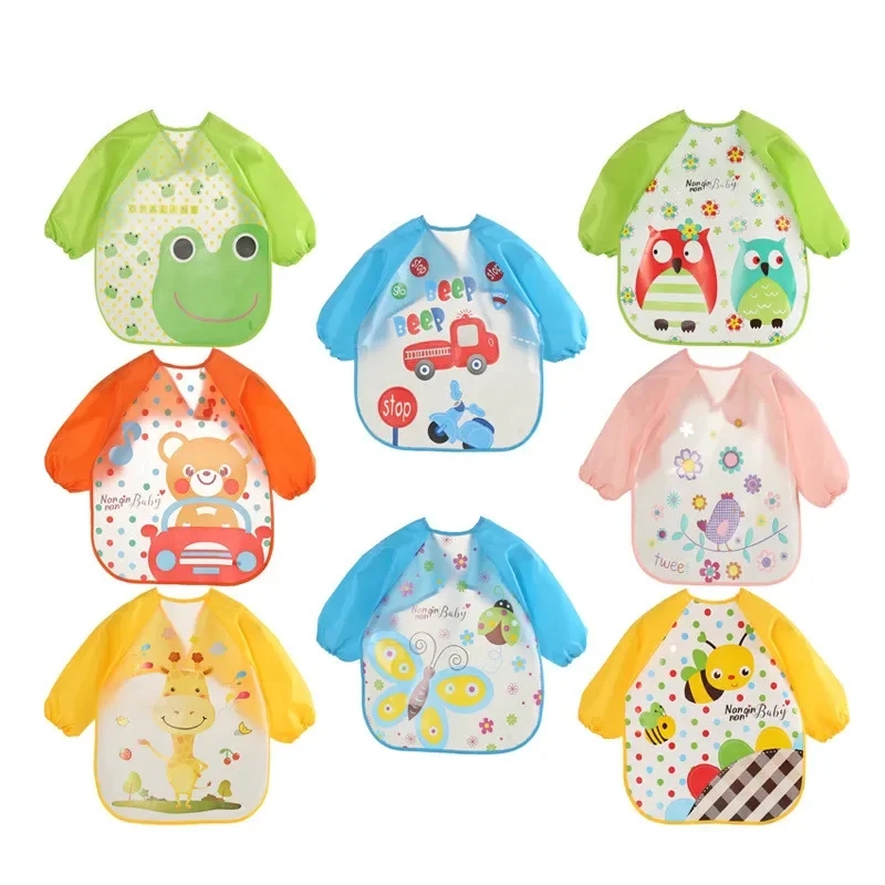 Baby Food Product - Waterproof EVA Full Sleeve Baby Bibs