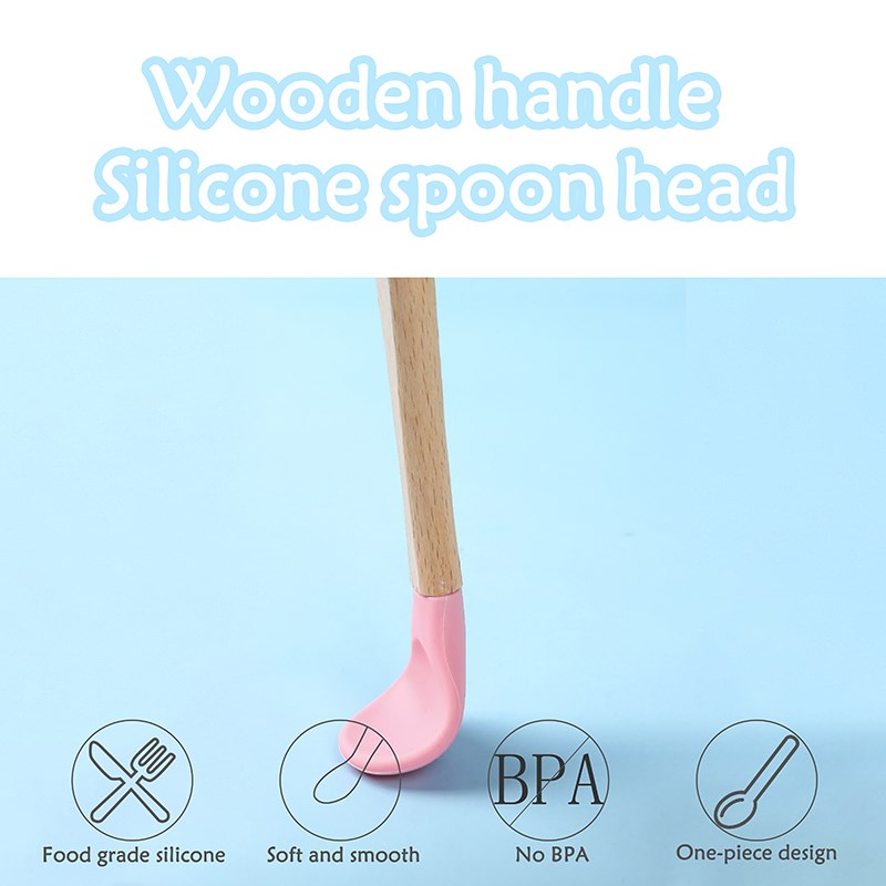 Bé Bằng Gỗ Thìa Ăn Dặm Silicon - đánh giá và giá Baby Food Organic