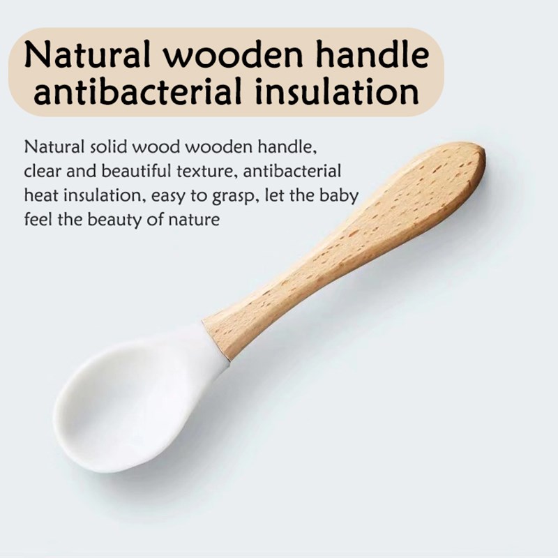Bé Bằng Gỗ Thìa Ăn Dặm Silicon - đánh giá và giá Baby Food Organic
