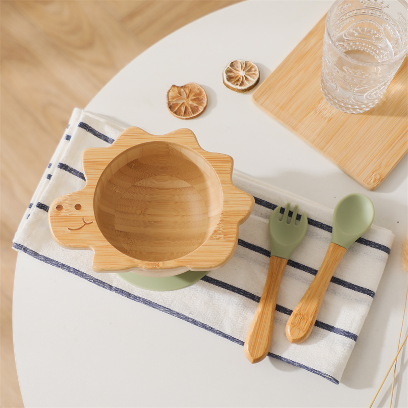 Baby Wooden Tableware Set Dino - đánh giá và giá Baby Food Universe