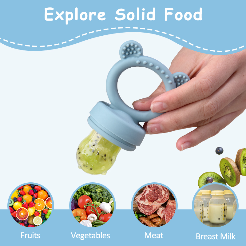 Silicone Bear Shaped Baby Frui - đánh giá và giá Baby Food Feeder