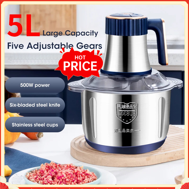 5L Electric Meat Grinders 304  - đánh giá và giá Baby Kitchen Food
