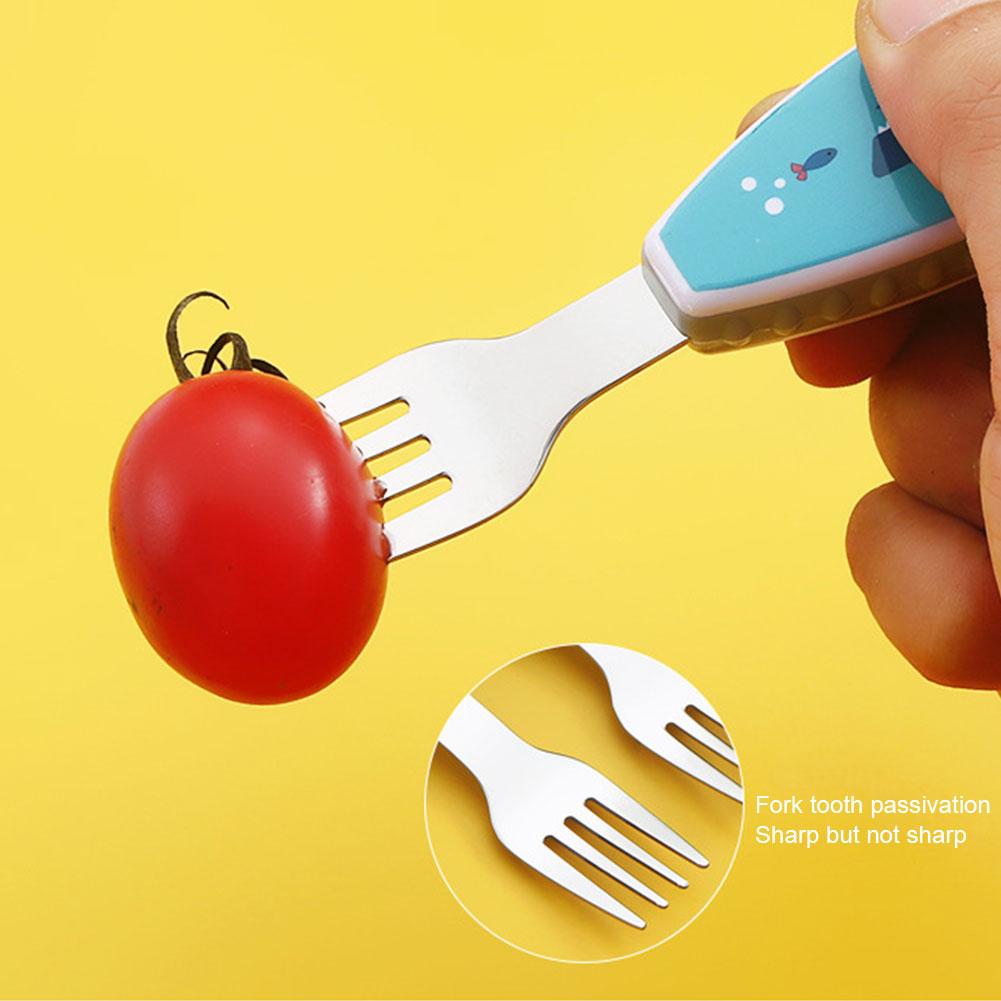 2pcs Cute Tableware Food Train - đánh giá và giá Baby Food Knife Set