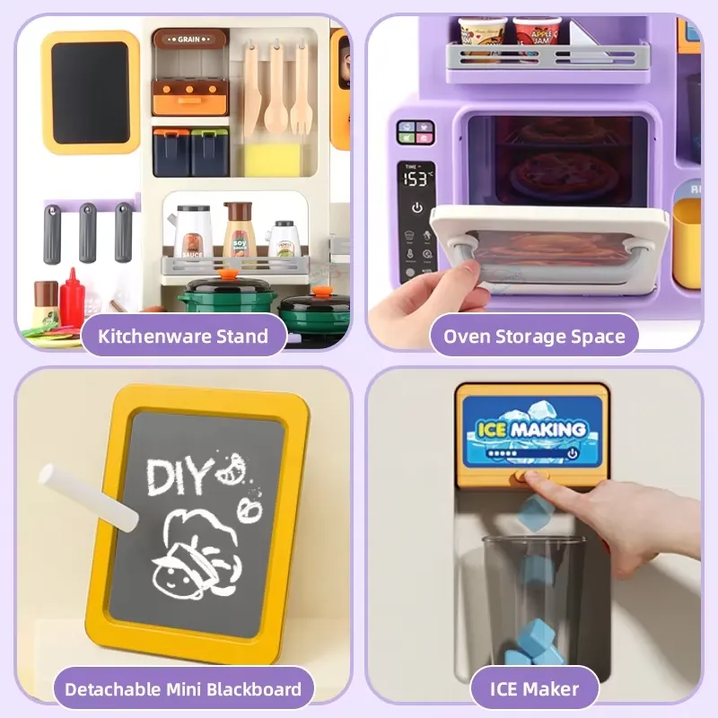 90cm Large Pretend Play Kitche - đánh giá và giá Baby Kitchen Food