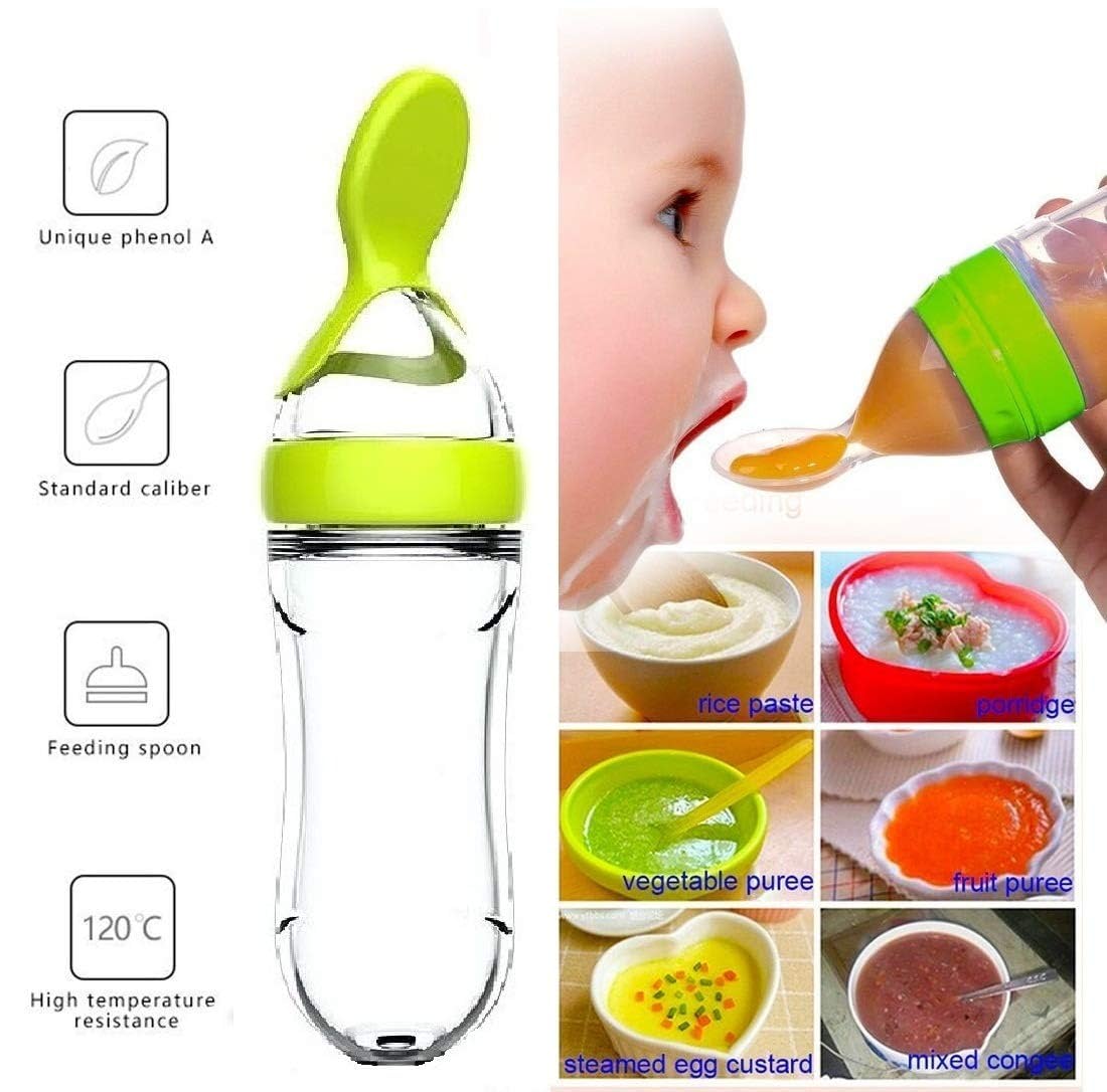 Squeezing Feeding Bottle Cup S - đánh giá và giá Baby Food Lunch