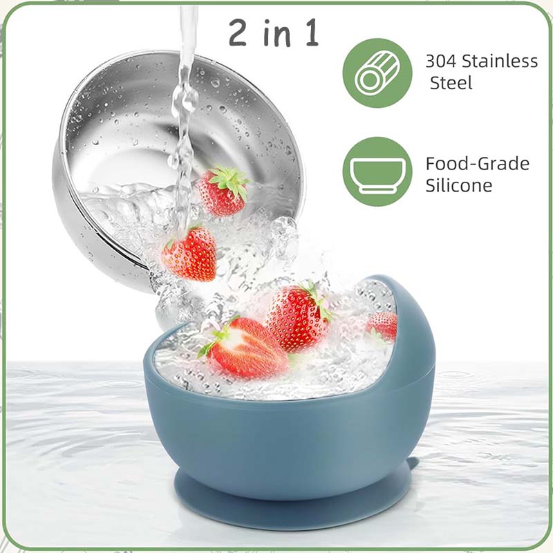 3Pcs Set Baby Feeding Bowl Wit - đánh giá và giá Baby Food Lunch