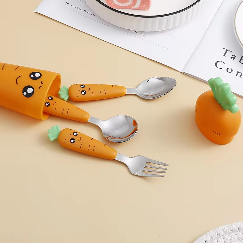Stainless Steel Carrots Tablew - đánh giá và giá Baby Food Knife Set