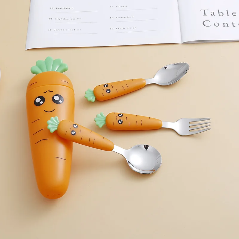 Stainless Steel Carrots Tablew - đánh giá và giá Baby Food Knife Set