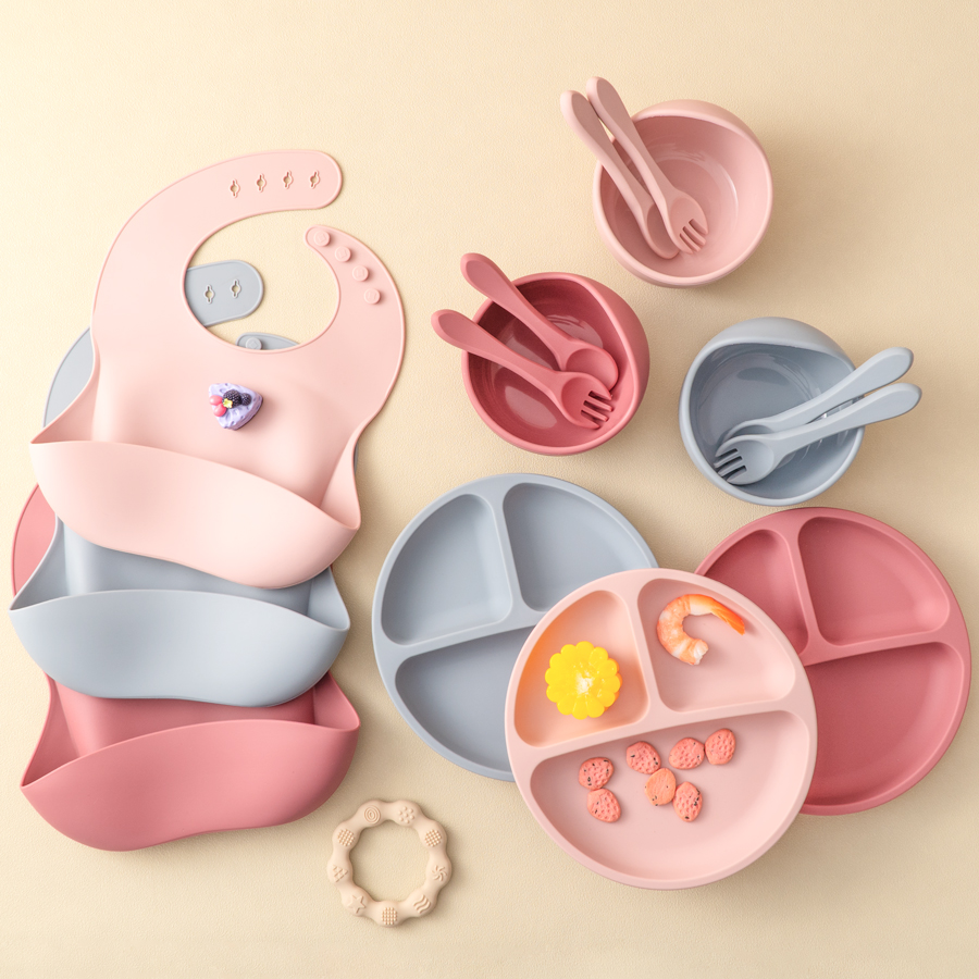 5Pcs Baby Silicone Feeding Set - đánh giá và giá Baby Food Universe