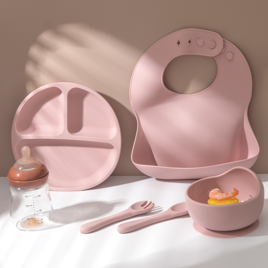 5Pcs Baby Silicone Feeding Set - đánh giá và giá Baby Food Universe