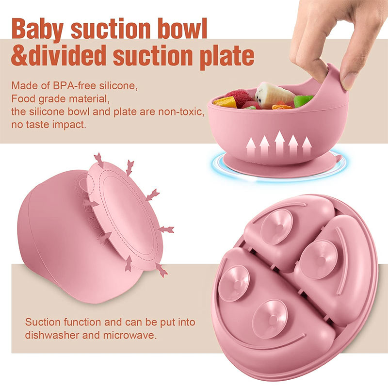 Children's silicone tableware  - đánh giá và giá Baby Food Product