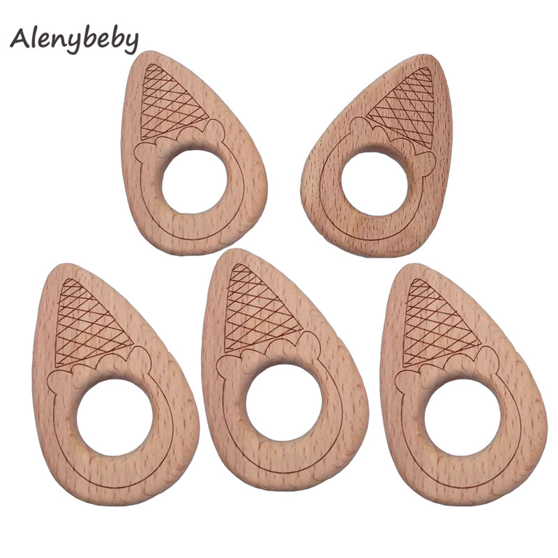 Wood Teether Cartoon DIY Wood  - đánh giá và giá Baby Food Organic