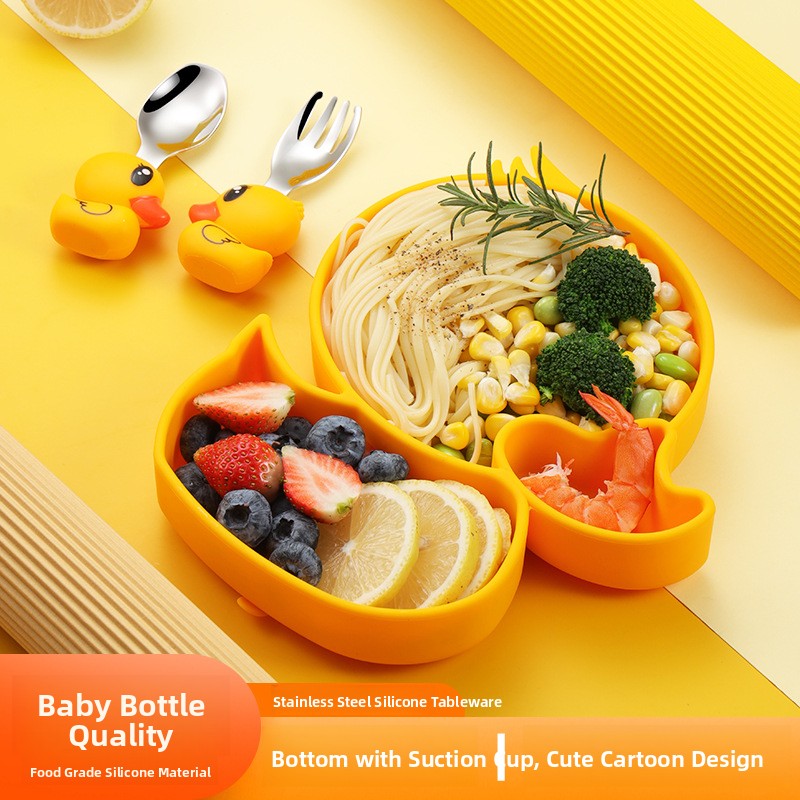 Yellow Duck Silicone Stainless - đánh giá và giá Baby Food Yellow