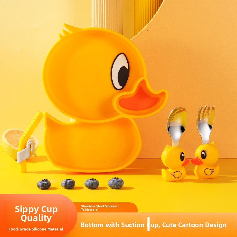 Yellow Duck Silicone Stainless - đánh giá và giá Baby Food Yellow