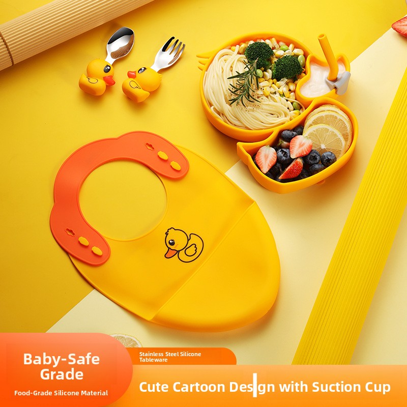 Yellow Duck Silicone Stainless - đánh giá và giá Baby Food Yellow