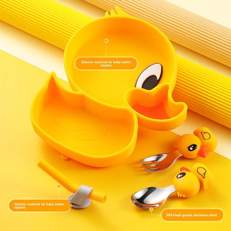 Yellow Duck Silicone Stainless - đánh giá và giá Baby Food Yellow