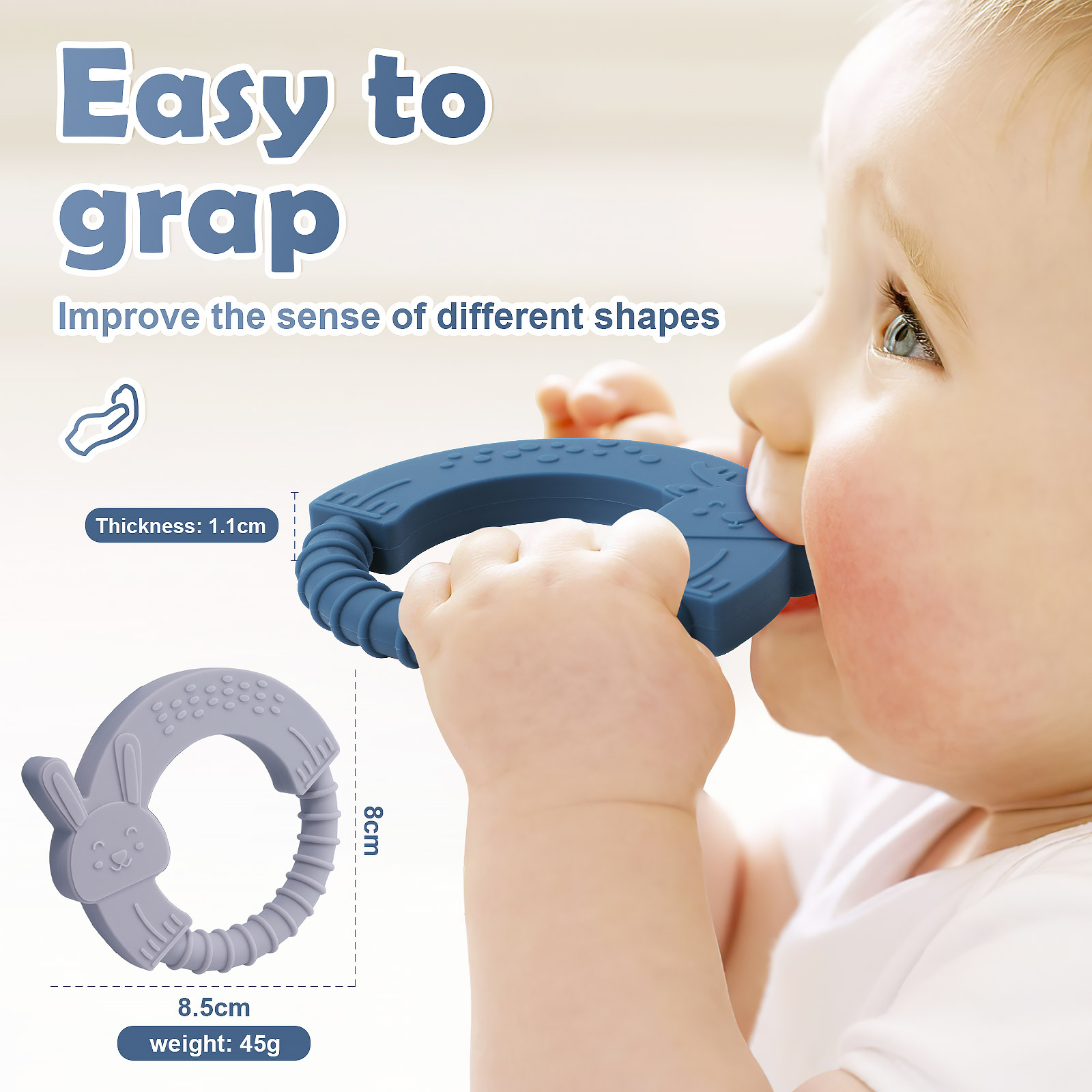 2PC Silicone Teether Baby Anim - đánh giá và giá Baby Food Organic