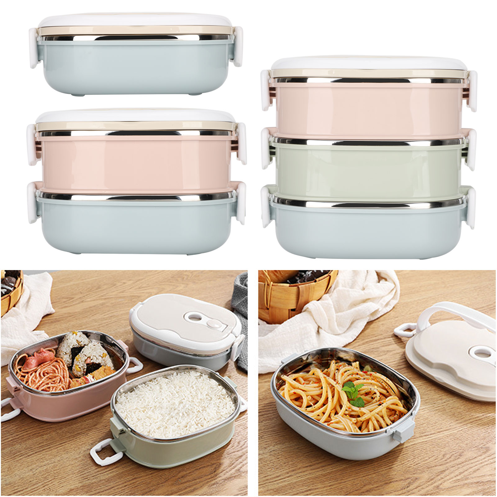 Lunch Box Lunch Box Portable S - đánh giá và giá Baby Kitchen Food