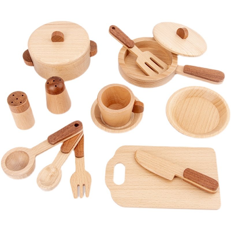 Maoduo Toys Beech Wooden Kids  - đánh giá và giá Baby Kitchen Food