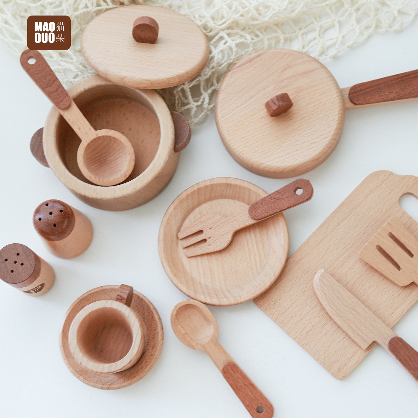 Maoduo Toys Beech Wooden Kids  - đánh giá và giá Baby Kitchen Food