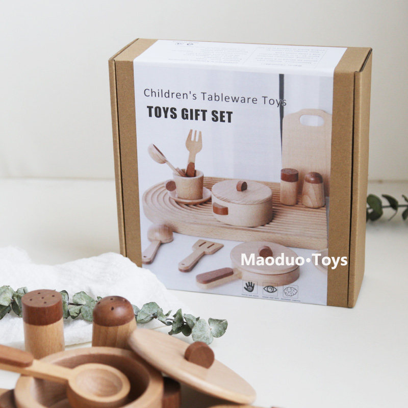 Maoduo Toys Beech Wooden Kids  - đánh giá và giá Baby Kitchen Food