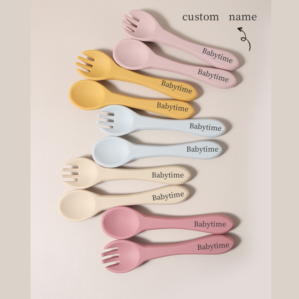 Custom Name 1 Pair Silicone Sp - đánh giá và giá Baby Food Lunch