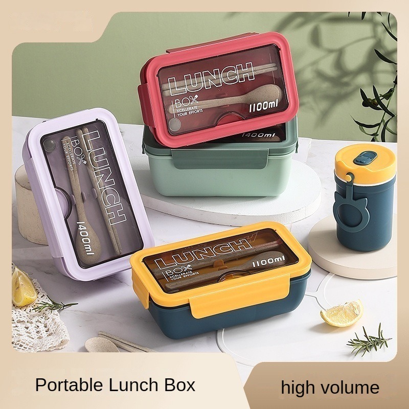 1100ML Microwave Lunch Box wit - đánh giá và giá Baby Food Lunch