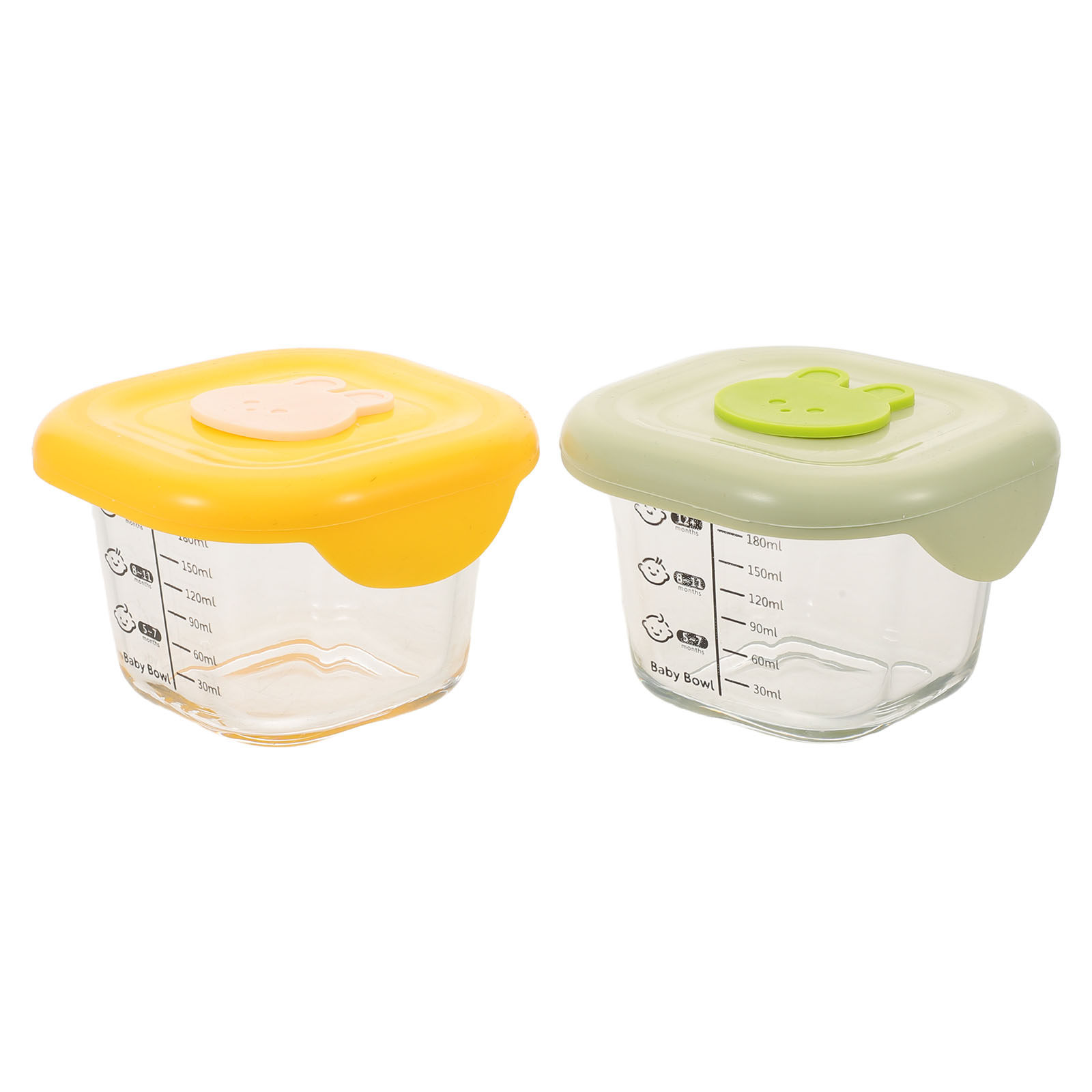 2Pcs Baby Food Storage Boxes 2 - đánh giá và giá Baby Food Yellow