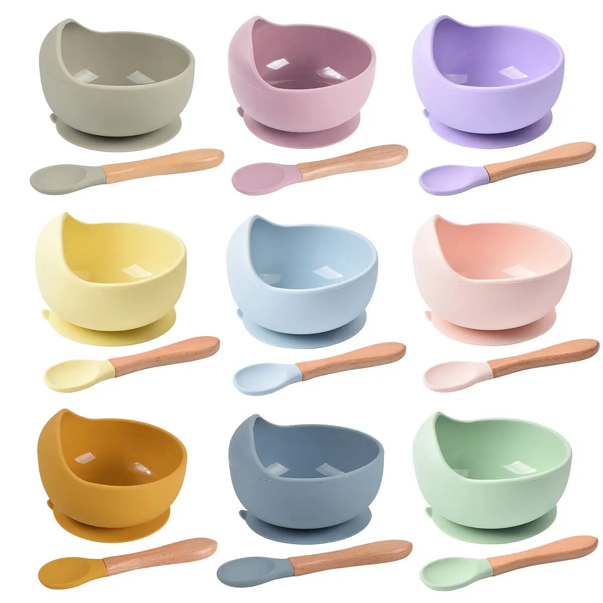 2PCS Silicone Baby Feeding Bow - đánh giá và giá Baby Food Universe