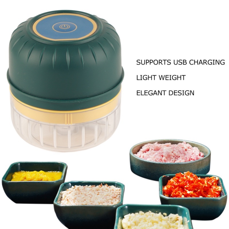 250ML Garlic Chopper 3 Blades  - đánh giá và giá Baby Food Yellow