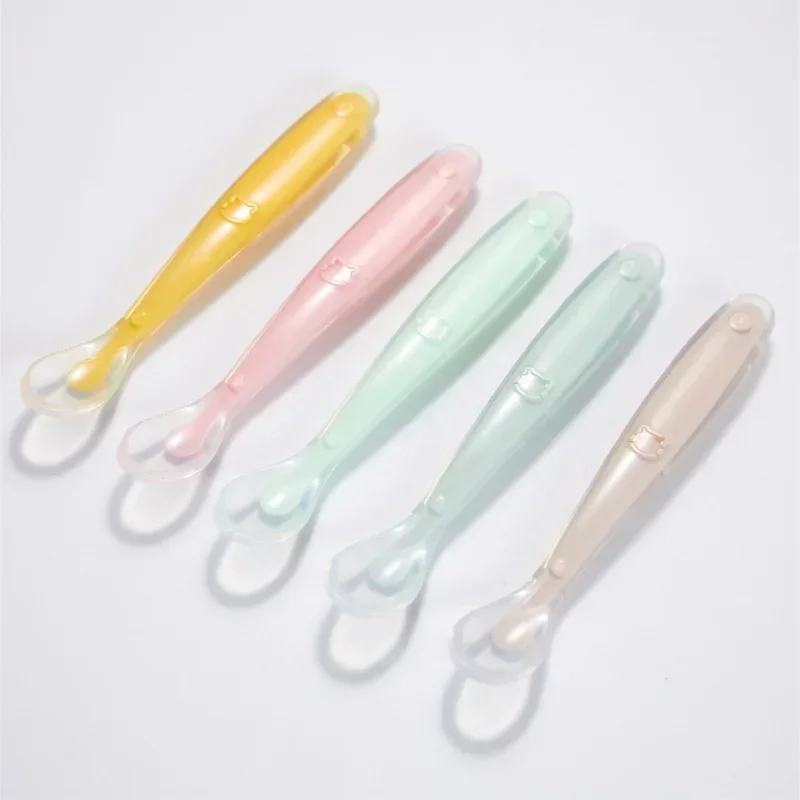 Soft Silicone Baby Spoon Toddl - đánh giá và giá Baby Food Lunch