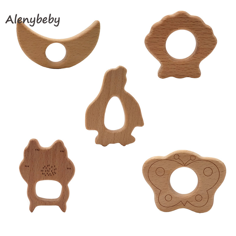 2pc Wood Teether Cartoon DIY W - đánh giá và giá Baby Food Organic