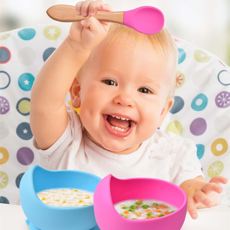 2Pcs/Set Baby Silicone Spoon F - đánh giá và giá Baby Food Lunch