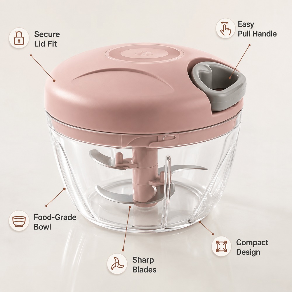 Manual Pull String Garlic Minc - đánh giá và giá Baby Kitchen Food