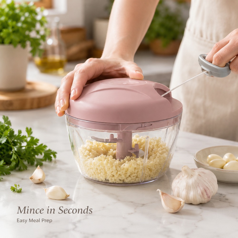 Manual Pull String Garlic Minc - đánh giá và giá Baby Kitchen Food