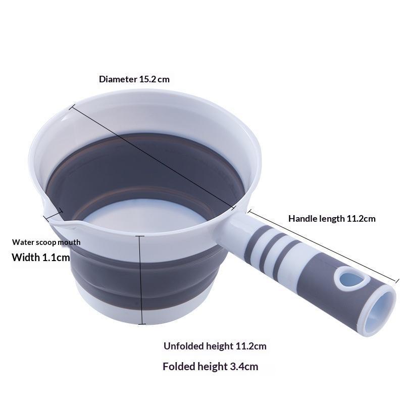 Foldable Silicone Water Scoop  - đánh giá và giá Baby Kitchen Food